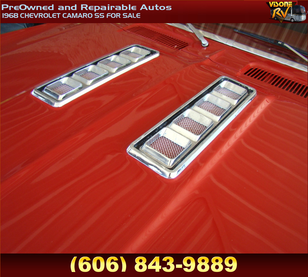 RV Parts 1968 CHEVROLET CAMARO SS FOR SALE PreOwned and Repairable