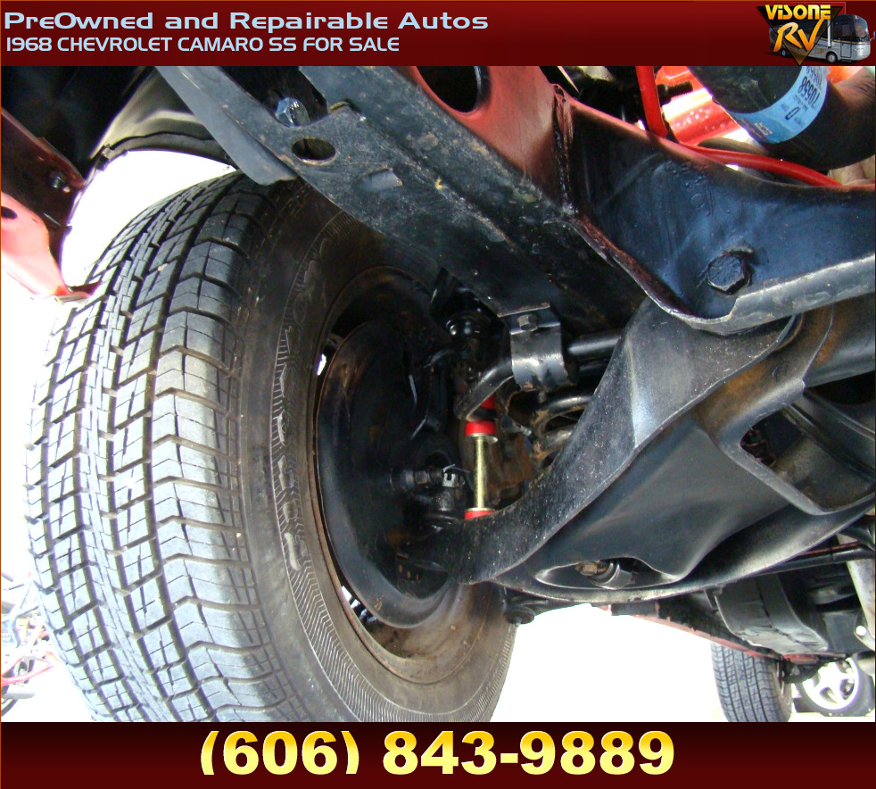 RV Parts 1968 CHEVROLET CAMARO SS FOR SALE PreOwned and Repairable