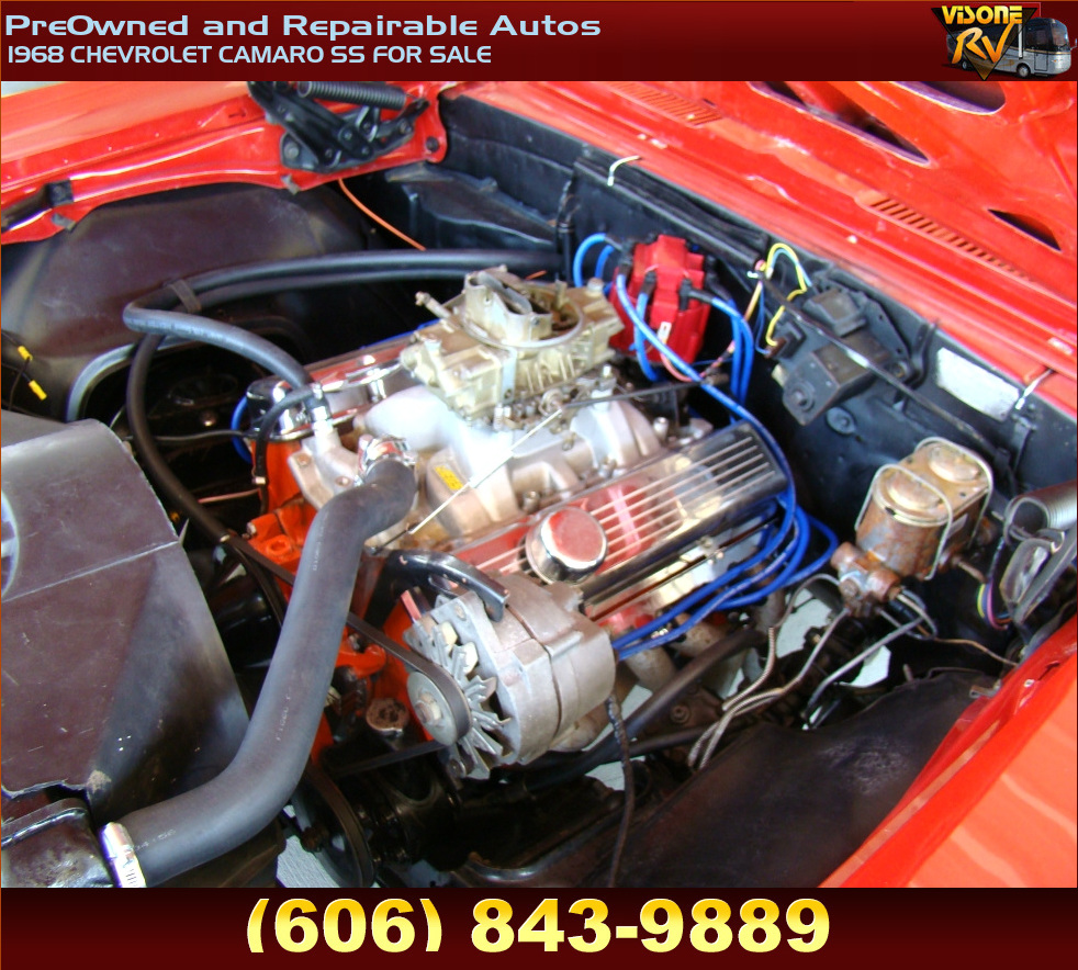 RV Parts 1968 CHEVROLET CAMARO SS FOR SALE PreOwned and Repairable