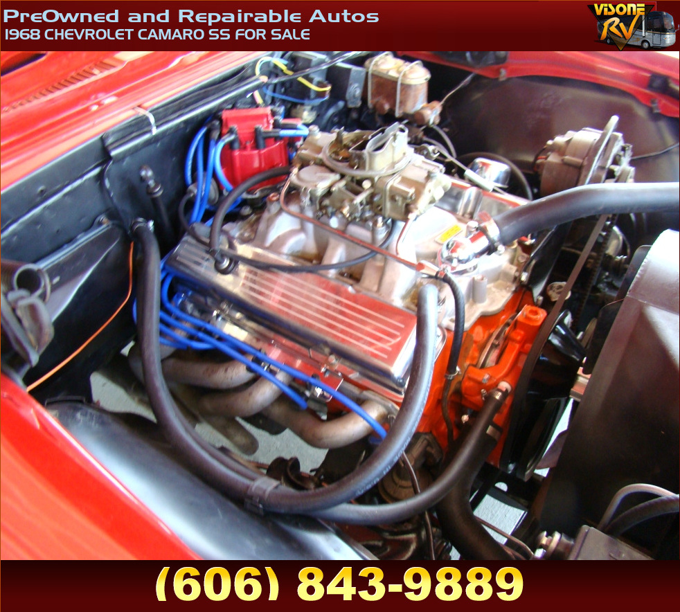 RV Parts 1968 CHEVROLET CAMARO SS FOR SALE PreOwned and Repairable