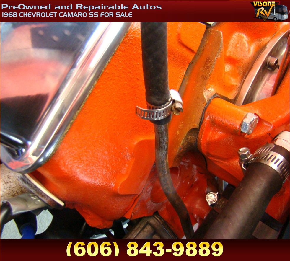 RV Parts 1968 CHEVROLET CAMARO SS FOR SALE PreOwned and Repairable