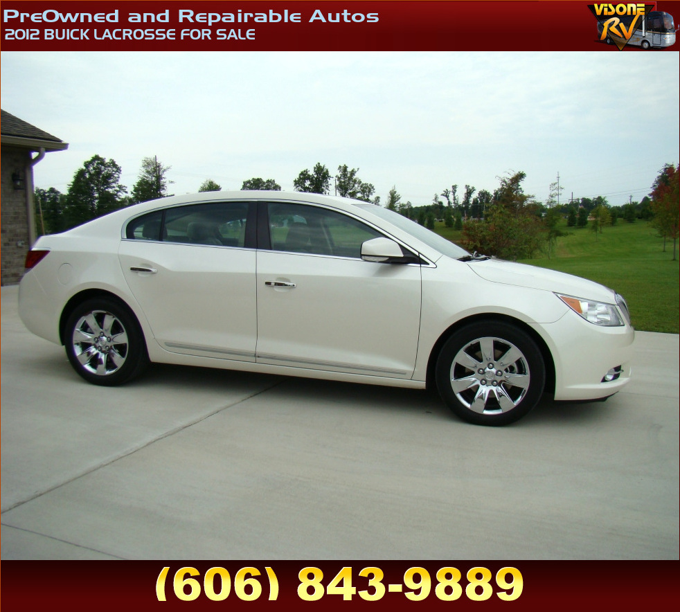 RV Parts 2012 BUICK LACROSSE FOR SALE PreOwned and Repairable Autos