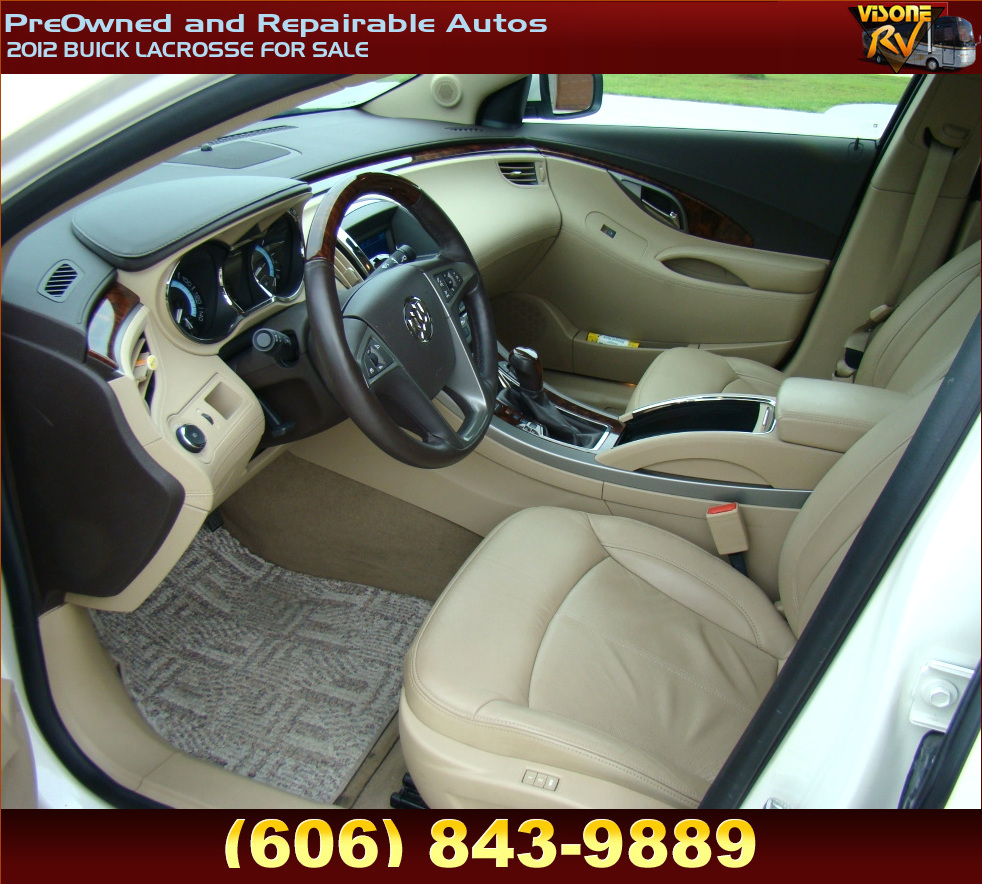 RV Parts 2012 BUICK LACROSSE FOR SALE PreOwned and Repairable Autos
