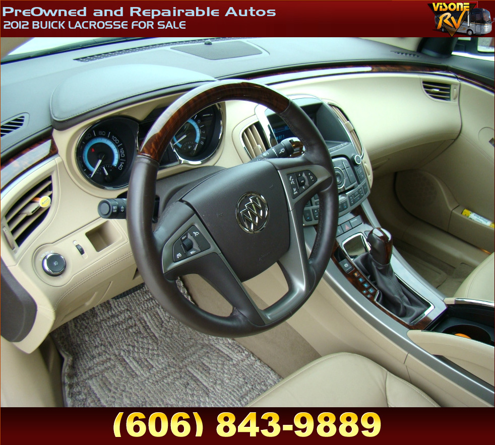 RV Parts 2012 BUICK LACROSSE FOR SALE PreOwned and Repairable Autos