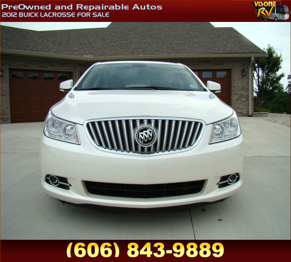 RV Parts 2012 BUICK LACROSSE FOR SALE PreOwned and Repairable Autos