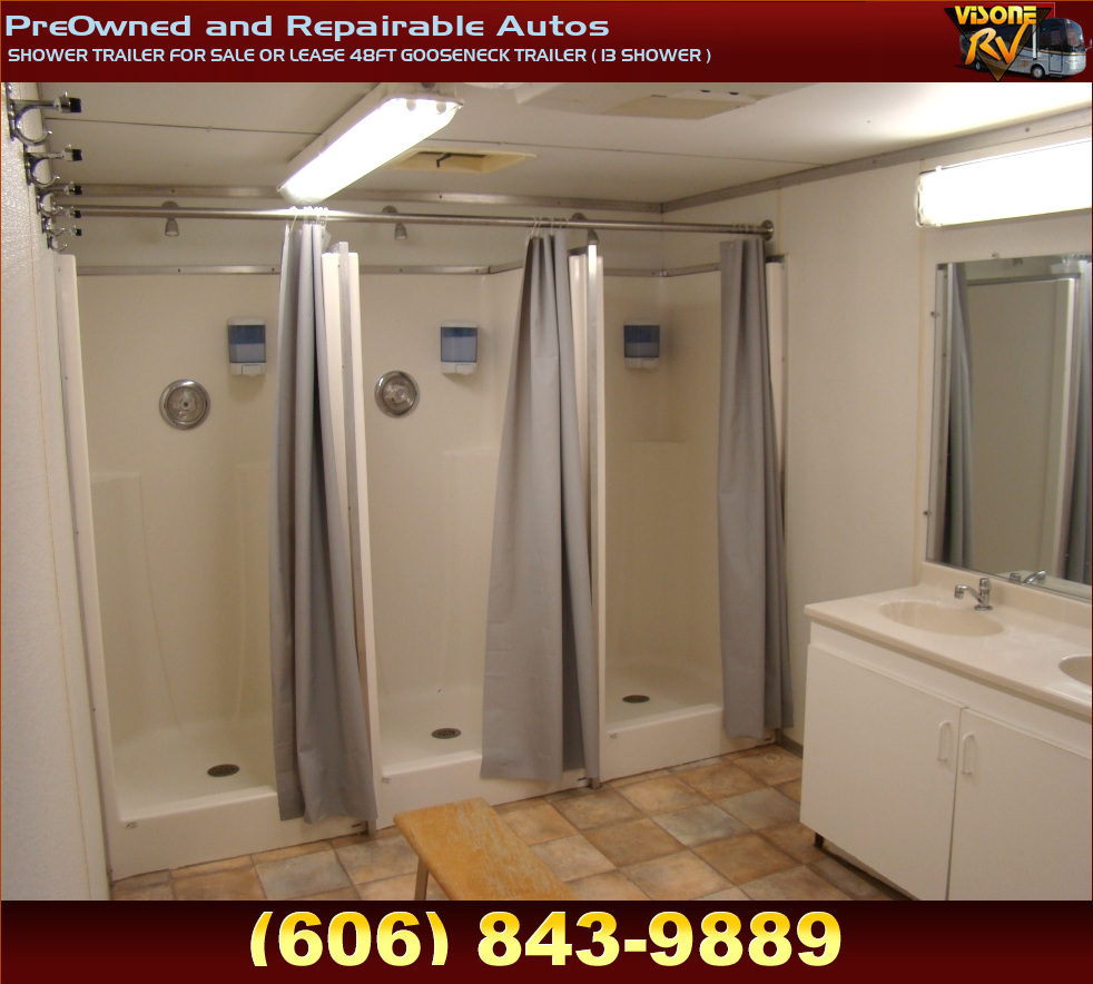 RV Parts SHOWER TRAILER FOR SALE OR LEASE 48FT GOOSENECK TRAILER ( 13