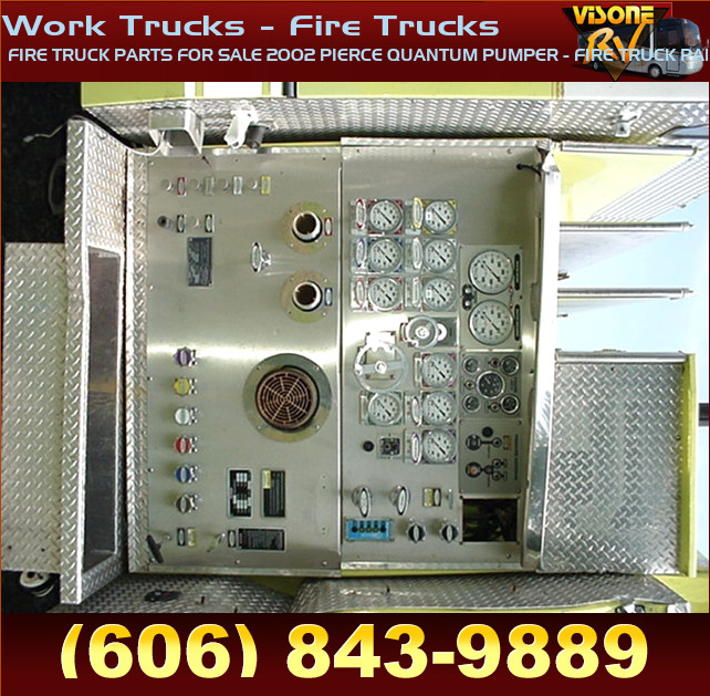 RV Parts FIRE TRUCK PARTS FOR SALE 2002 PIERCE QUANTUM PUMPER FIRE