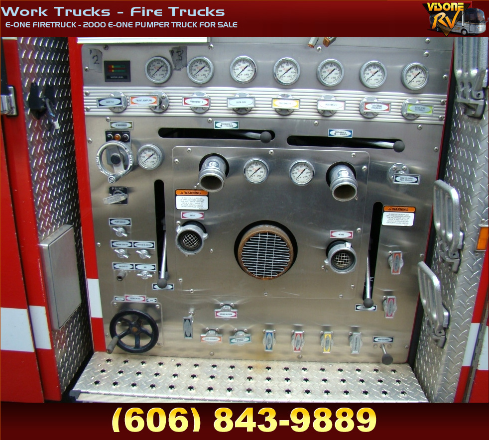 RV Parts EONE FIRETRUCK 2000 EONE PUMPER TRUCK FOR SALE Work Trucks